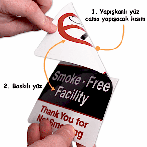 Çift yüz baskılı sticker etiket
