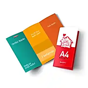 A4 3 Katlamalı Broşür