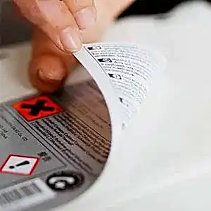 Çift yüz baskılı sticker