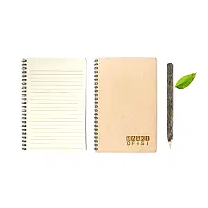 Kraft Sipiralli Logo Baskılı Defter