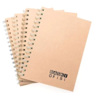 Kraft Sipiralli Logo Baskılı Defter